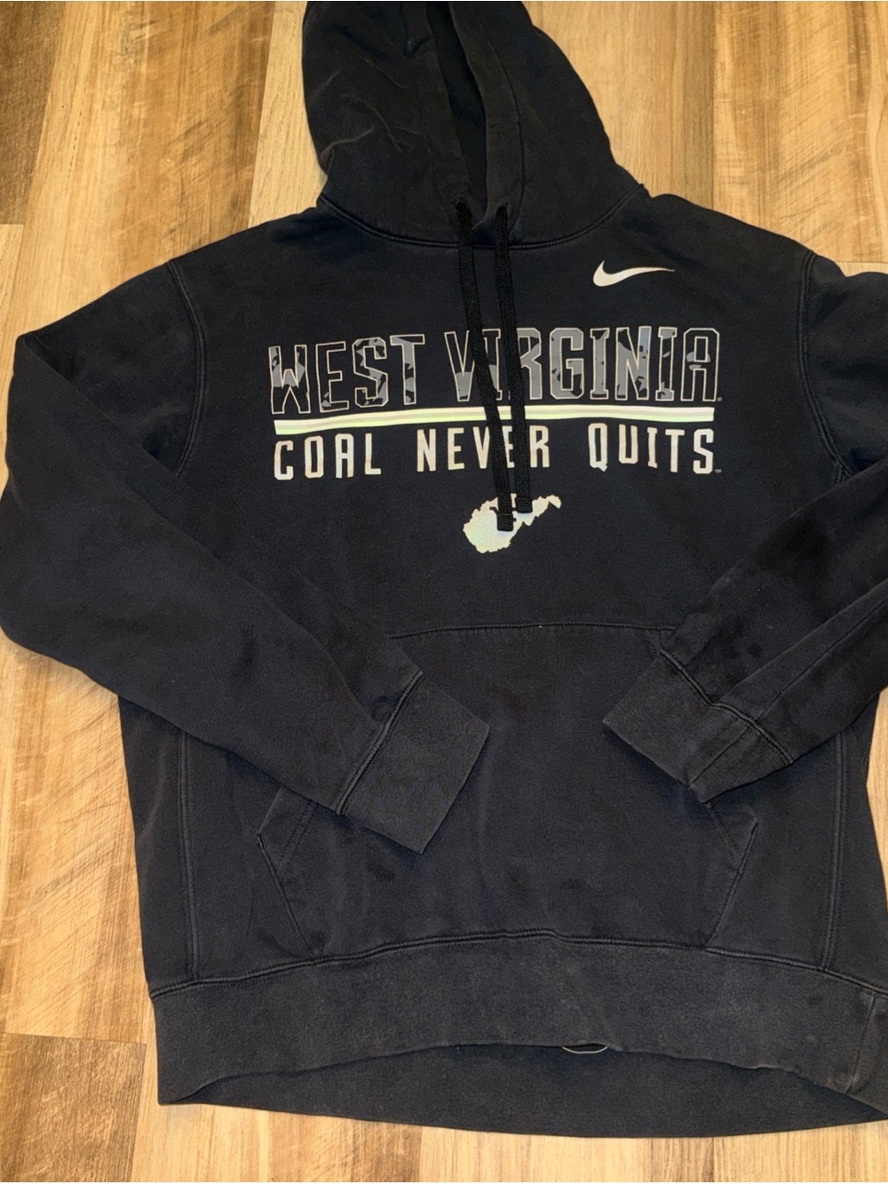 Nike Black West Virginia 'Coal Never Quits' Hoodie